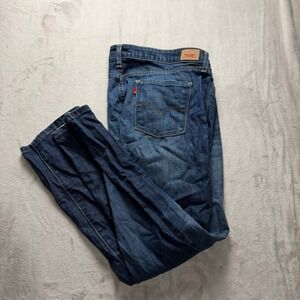 Levi's 514 Straight Fit Jeans Blue Denim Mens Size 16m‎